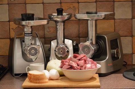Основные типы и модели мясорубок на современном рынке
