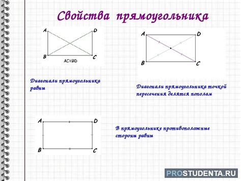 Основные характеристики прямоугольника и его свойства