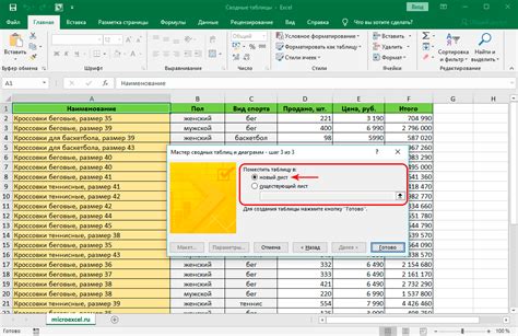 Открытие программы Microsoft Excel и создание новой электронной таблицы