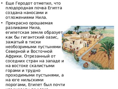 Плодородие Нила как фундамент процветания египетской аграрной системы