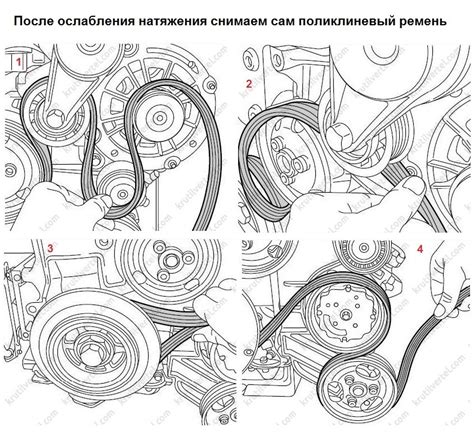 Подготовка автомобиля к замене основного приводного ремня