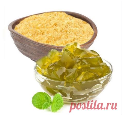 Подготовка и применение листового желатина