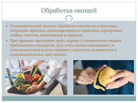 Подготовка и фруктовая обработка
