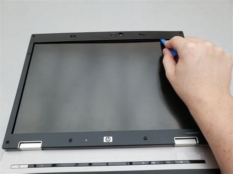Подготовка к восстановлению функции защиты экрана на ноутбуке HP EliteBook
