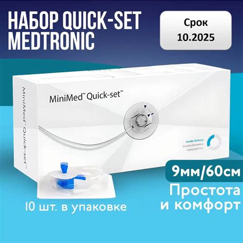 Подготовка к установке комплекта Квик Сет Медтроник Мио 30