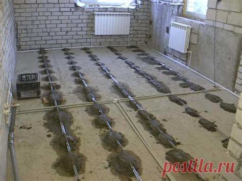 Подготовка поверхностей для соединения стяжки