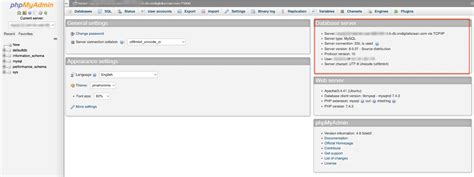 Подключение к базе данных в Phpmyadmin