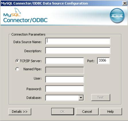 Подключение к базе данных с помощью ODBC соединения