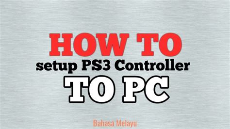 Подробный шаг за шагом алгоритм настройки PlayStation 3 с помощью MotioninJoy