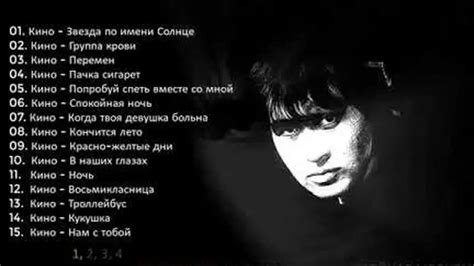 Поиск и отбор подходящей песни Виктора Цоя для загрузки