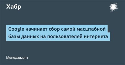 Поиск среди пользователей: обзор базы данных