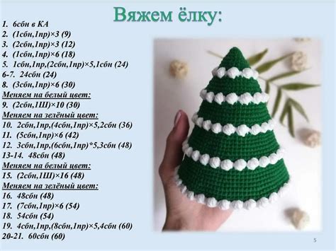 Полезные советы и подробная последовательность для создания новогодней елки своим крючком