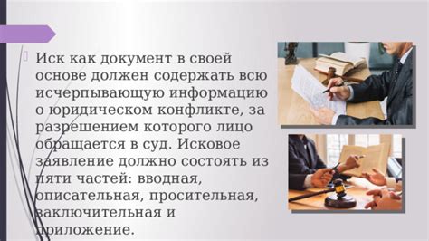 Понятие "иск" в юридическом контексте