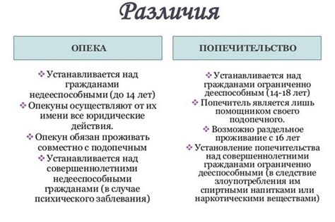 Права и обязанности опекуна: основные аспекты