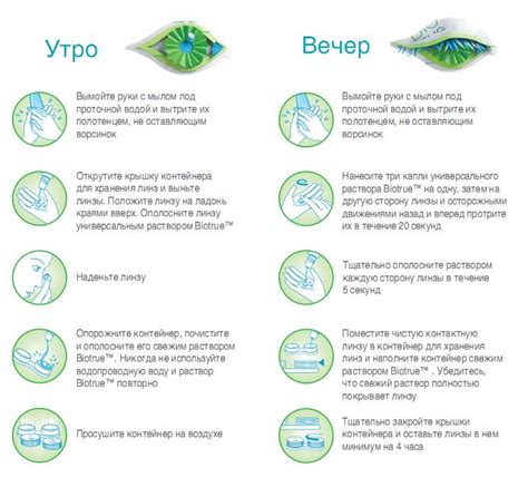 Правильно ухаживайте за линзами и глазами