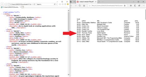 Преобразование XML в PDF с использованием веб-сервисов