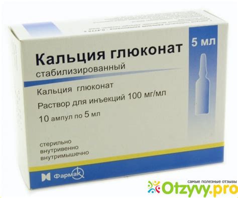 Применение глюконата кальция в гинекологии