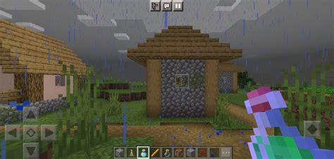 Применение команды для остановки дождя в Minecraft 1.7.10