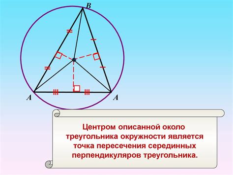 Проверка соответствия окружности требованиям вписывания в треугольник