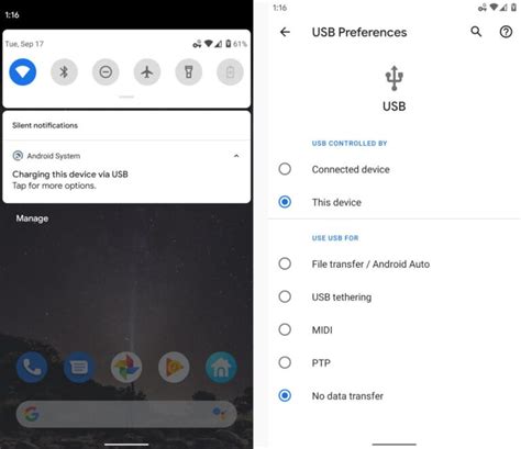 Работа с ПО Android File Transfer