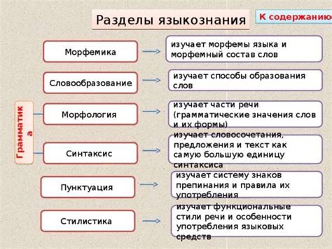 Раздел "Основные"
