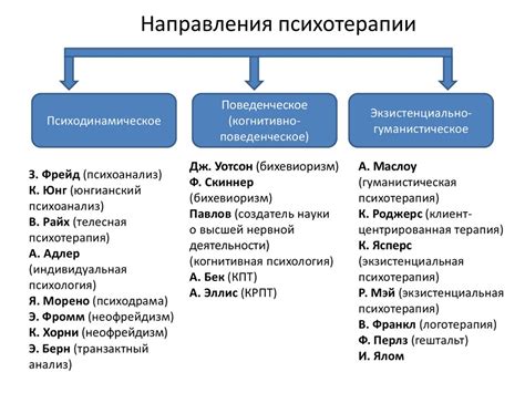 Разнообразие подходов и техник в психотерапии