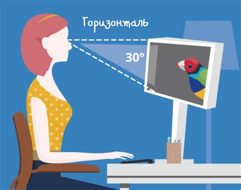 Расположение монитора и выбор оптимального угла обзора