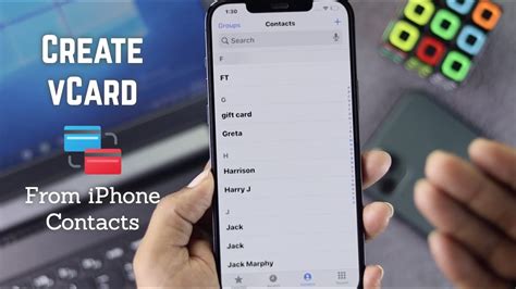 Распространенные способы создания vCard контактных файлов на iPhone