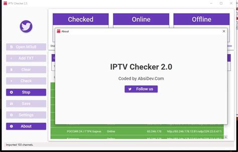 Расшифровка и анализ ссылок IPTV с помощью высококачественной программы IPTV Checker 2.5