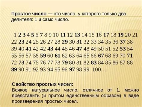Роль и значение простых чисел в арифметике