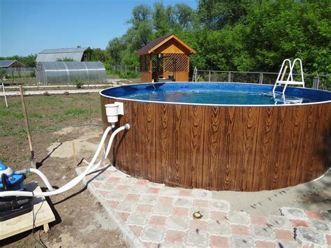 Сборка и установка каркасного бассейна