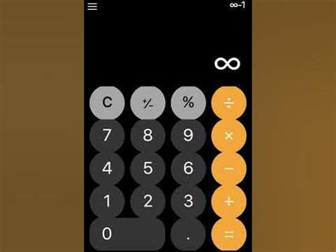 Сделайте жизнь проще: скрытые приемы использования бесконечности на калькуляторе вашего iPhone