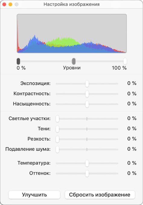 Снижение насыщенности изображения: