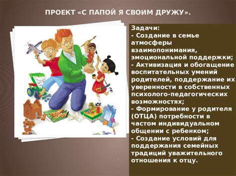 Создание атмосферы взаимопонимания и сближения в семье