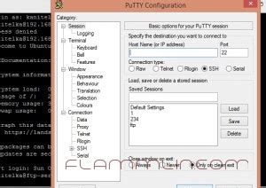 Сохранение настроек PuTTY для повторного использования