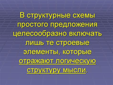 Структурные и компонентные элементы простого предложения