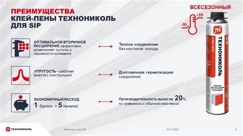 Типы клея пены: особенности и области применения
