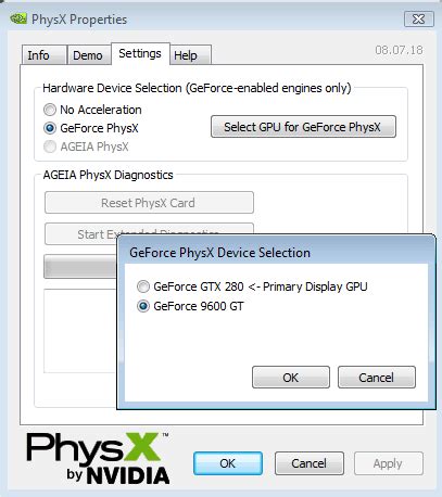 Узнайте, поддерживает ли ваше устройство технологию Physx