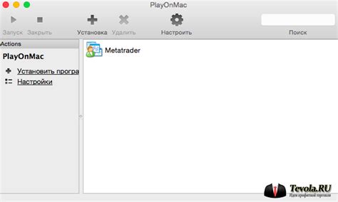 Установка и настройка MT4 на MacOS