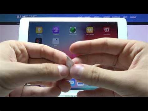 Установка SIM-карты в iPad