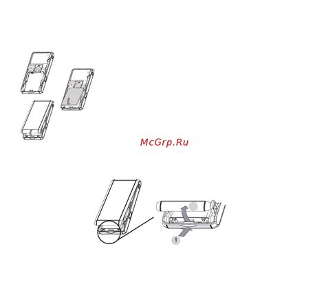 Установка SIM-карты и аккумулятора