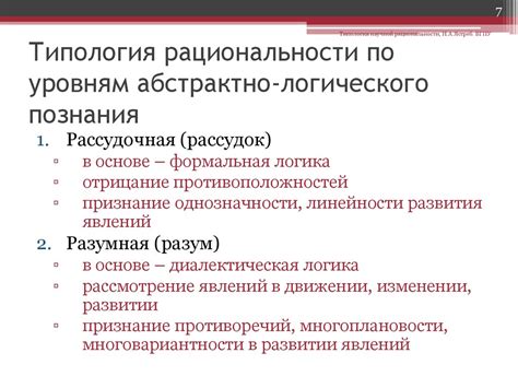 Фазы логического познания