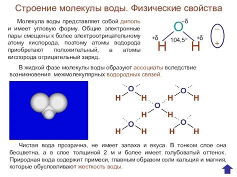 Физические свойства молекулы