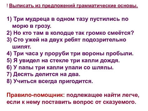 Функция основы в составе подлежащего