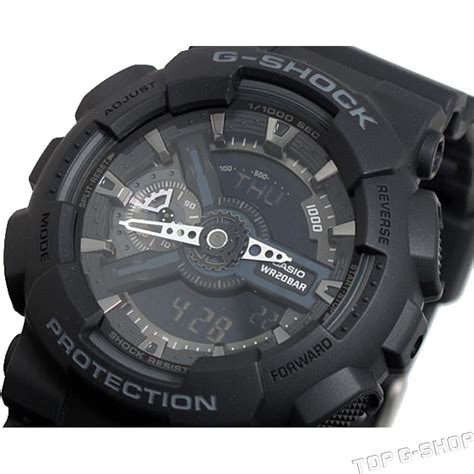 Шаги по настройке времени на наручных часах модели GA-110 от бренда Casio