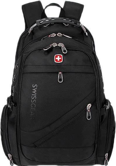 Шаги по установке защитного механизма на рюкзак от производителя Swissgear