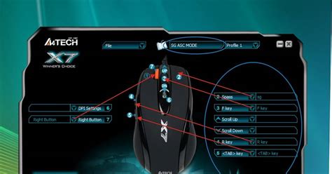 Шаг 1: Настройка мыши A4tech для определения точности датчика