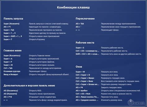  Использование комбинаций клавиш в качестве горячих клавиш 