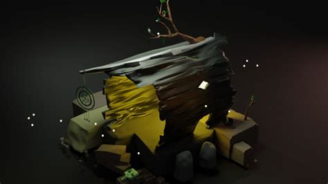  Описание эффекта привлекательной потери материи в программе Blender
