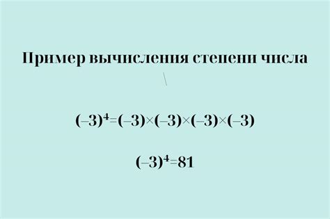  Основы концепции возведения числа в степень 